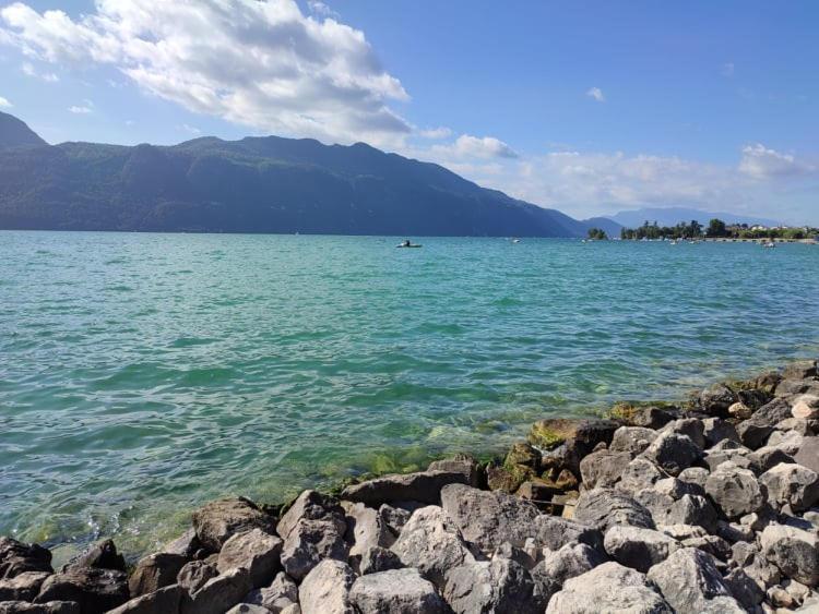 Le Lamartine, Vue Magnifique Face Au Lac Du Bourget Aix-les-Bains Exterior foto